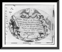 Cartouche showing cherubs celebrating the founding of the new nation.Cornelius Tiebout sculp, Historic Print