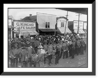 Ky.. Carlin. Rev. Fare, the street evangelist, holding meeting in front of saloon. 1906, Historic Print