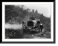 Historic Framed Print, [Buick roadster on rocky country road],  17-7/8" x 21-7/8"