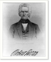 Robert Lucas, 1871-1853, head & shoulders, facing front, steel engraving in Annals of Iowa, Jan. 1870, front. Classic, Antique Print