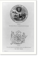 Designs for the Seal of the United States: The first design, Vintage Print