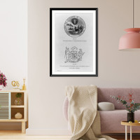 Designs for the Seal of the United States: The first design, Vintage Print