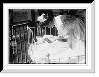 Historic Framed Print, Nurse & patient "Sea Breeze Jr.",  17-7/8" x 21-7/8"