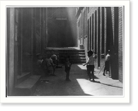 Historic Framed Print, [Cal. - San Francisco - Chinatown: Children playing in an alley],  17-7/8" x 21-7/8"