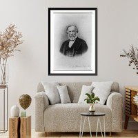 Charles Edouard Brown-Sequard, 1817?-1894, head-and-shoulders portrait, facing front, Vintage Print
