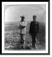 Theodore Roosevelt, full, standing, with Dr. Cross (in Cav. off. unif.), Historic Reproduction