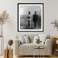 Theodore Roosevelt, full, standing, with Dr. Cross (in Cav. off. unif.), Historic Reproduction