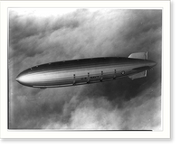 Historic Framed Print, [U.S. Navay airship AKRON in flight; full view],  17-7/8" x 21-7/8"