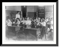 Washington, D.C. public schools, 1st Div. - class making geometric forms with paper Classic, Vintage Poster
