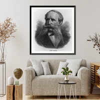 Historic Framed Print, [John Welsh, 1805-1886, bust portrait, facing left],  17-7/8" x 21-7/8"
