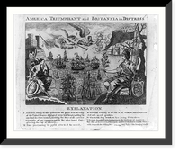 Historic Framed Print, America triumphant and Britannia in distress,  17-7/8" x 21-7/8"