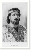 Mattia Battistini, 1857-1928, head and shoulders, facing right, from opera Thais"", Historic Reproduction