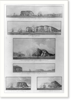 Historic Framed Print, [Views from offshore of islands, cliffs, and capes in the Bay of Fundy],  17-7/8" x 21-7/8"