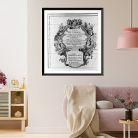 Historic Framed Print, Carte du Canada qui comprend la Par&uacute;e Septentrionale des Etats Unis d'Am&eacute;rique,  17-7/8" x 21-7/8"