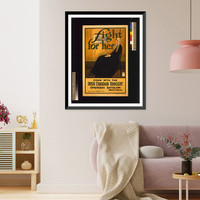 Fight for her. Come with the Irish Canadian Rangers Overseas Battalion Montreal. Hal Ross Perrigard after Whistler, Vintage Wall Art