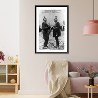 Count Gottlieb von Haeseler, 1836-1919, full-length portrait, standing, with Count Ferdinand von Zeppelin, 1838-1917, Vintage Wall Art