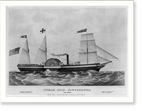 Steam ship Southerner, Capt. Berry. Regular packet between New York & Charleston, South Carolina, Antique Poster