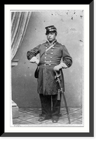 Historic Framed Print, [Thomas A. Rowley, full, standing, facing slightly left in col. uniform],  17-7/8" x 21-7/8"