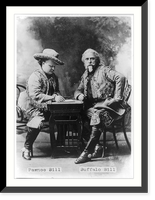 5 prints from the famous Rose collection of old time photographs, N.H. Rose, Photographer: Pawnee Bill & Buffalo Bill, full, seated, Historic Print