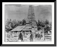 Historic Framed Print, The original Drake oil well in 1861"",  17-7/8" x 21-7/8"
