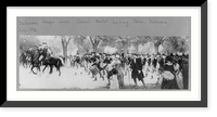 Delaware troops under Colonel John Haslet leaving Dover, Delaware, July 1776, Vintage Print