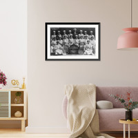 Historic Framed Print, Imperial Girls Band,  Reding,  Mich."",  17-7/8" x 21-7/8"