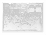 Historic Framed Print, Crowd watching "playograph" of World Series. 1911,  17-7/8" x 21-7/8"