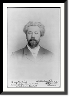 Historic Framed Print, [William Sharp, bust portrait, facing front],  17-7/8" x 21-7/8"