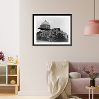 Historic Framed Print, [Calif. - Palo Alto - Stanford Univ. Library after earthquake],  17-7/8" x 21-7/8"