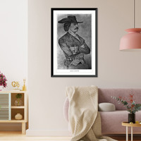 Historic Framed Print, [Jean LaFitte, half, facing right],  17-7/8" x 21-7/8"