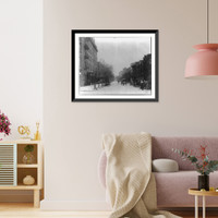 Historic Framed Print, [D.C. Wash. - I Street looking west from Vermont Ave."]",  17-7/8" x 21-7/8"