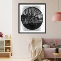 D.C. Wash. - misc. circular photos, 1888-1889: wooden water pump on street, Vintage Poster
