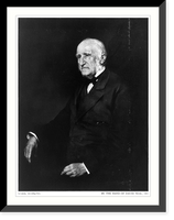 Historic Framed Print, [Mark Hopkins, half-length portrait, seated, facing left],  17-7/8" x 21-7/8"