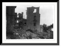 Spain - rubble of bombed buildings - Civil War Classic, Historic Print