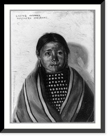 Historic Framed Print, Living Woman, Northern Cheyenne,  17-7/8" x 21-7/8"