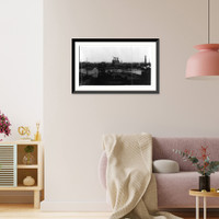 Maryland - Baltimore - harbor and waterfront from Federal Hall (or Hill?), right-center of panorama Classic, Antique Wall Art
