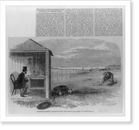 Historic Framed Print, Electro-ballistic apparatus for measuring the speed of cannon-balls,  17-7/8" x 21-7/8"