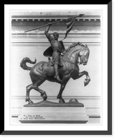 Cid (Ruy Diaz de Bivar), 1040?-1099, equestrian statue by Anna Hyatt Huntington, Vintage Print