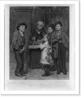 Left his money on the piano Classic, Antique Print