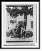 Blind Musician and his children, Historic Reproduction