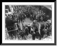 New Year's dragon in Pell St. of New York City's Chinatown. 1931. Crowd and photographers, Antique Poster