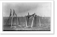 Alaska, Point Hope. Indian graves. Platforms above the ground, with bodies in various states of decay Classic, Historic Reproduction