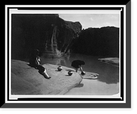 Historic Framed Print, At the old well of Acoma,  17-7/8" x 21-7/8"