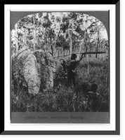 Native Australians hunting, Antique Print