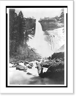 Historic Framed Print, [Nevada Fall, Yosemite Valley],  17-7/8" x 21-7/8"