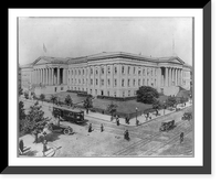 Historic Framed Print, [D.C. - Wash. - U.S. Patent Office, corner of 9th and F Streets, N.W.,  17-7/8" x 21-7/8"