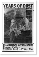 Years of dust Resettlement Administration rescues victims, restores land to proper use.Ben Shahn. - 2 Classic, Vintage Poster