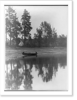 Historic Framed Print, Kutenai camp [Curtis's camp],  17-7/8" x 21-7/8"