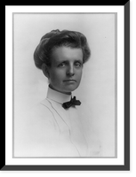 Frances Benjamin Johnston, formal bust by Strauss, facing right, Antique Print