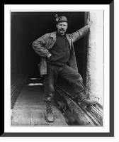 Unidentified miner, ca. 1903. Mesabi Range, Minn, Historic Reproduction